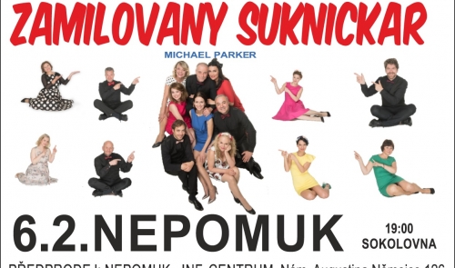 Zamilovaný sukničkář - představení v Nepomuku
