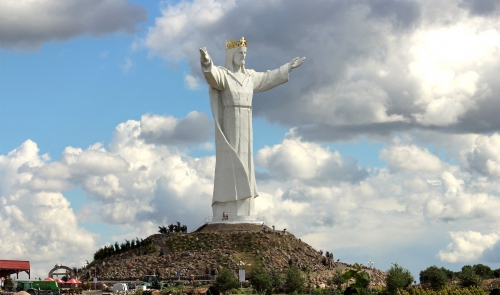 Největší Kristus je v Polsku na Zelené hoře