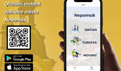 Plakátek aplikace s QR kódem
