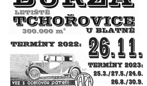 Poslední letošní Burza Tchořovice 26.11.2022