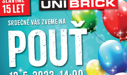 Pouť v UNIBRICKU 13.5.2023 od 14 hod.