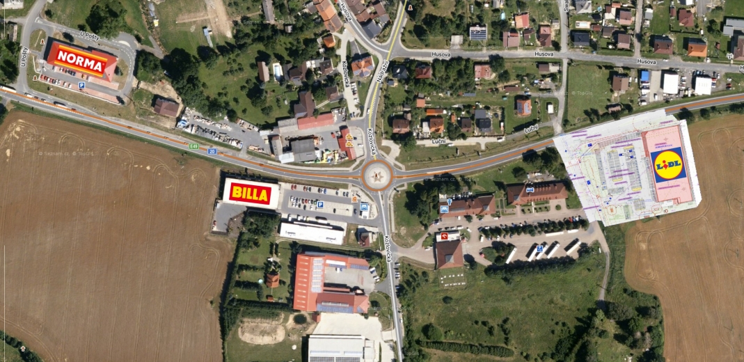 Budoucí plánované umístění prodejny
