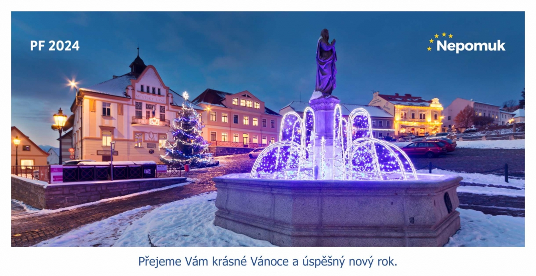 PF NEPOMUK 2024 - Přejeme Vám krásné Vánoce a úspěšný nový rok.