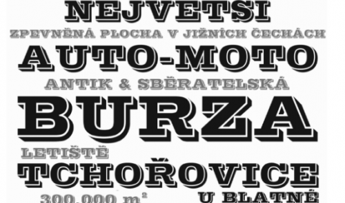 Burza Tchořovice - termíny 2024