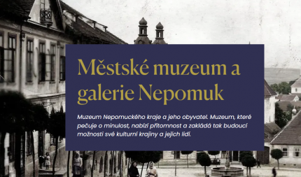 Městské muzeum a galerie Nepomuk má nový web