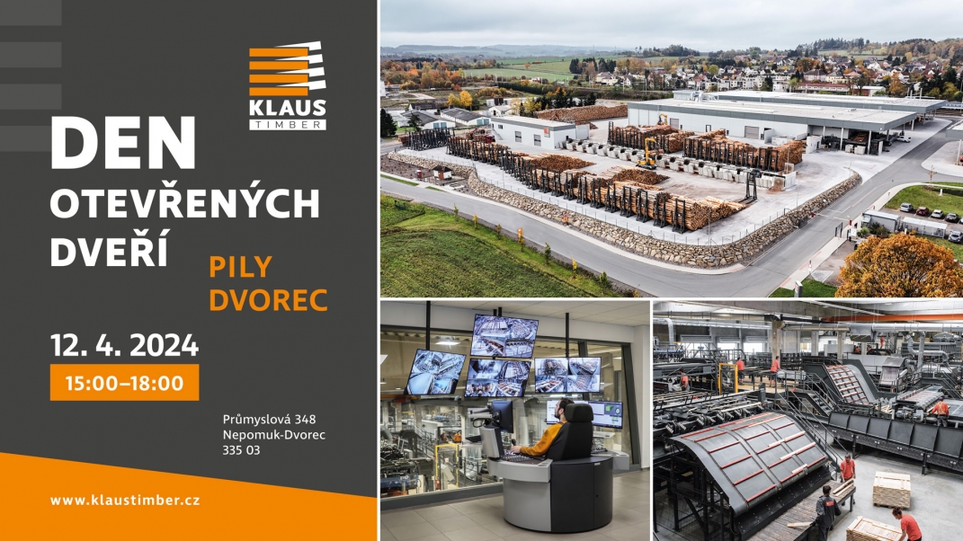 Den otevřených dveří KLAUS Timber 12.4.2024