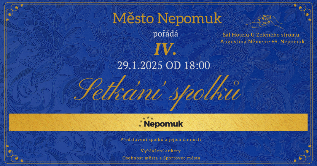 Setkání spolků - plakát