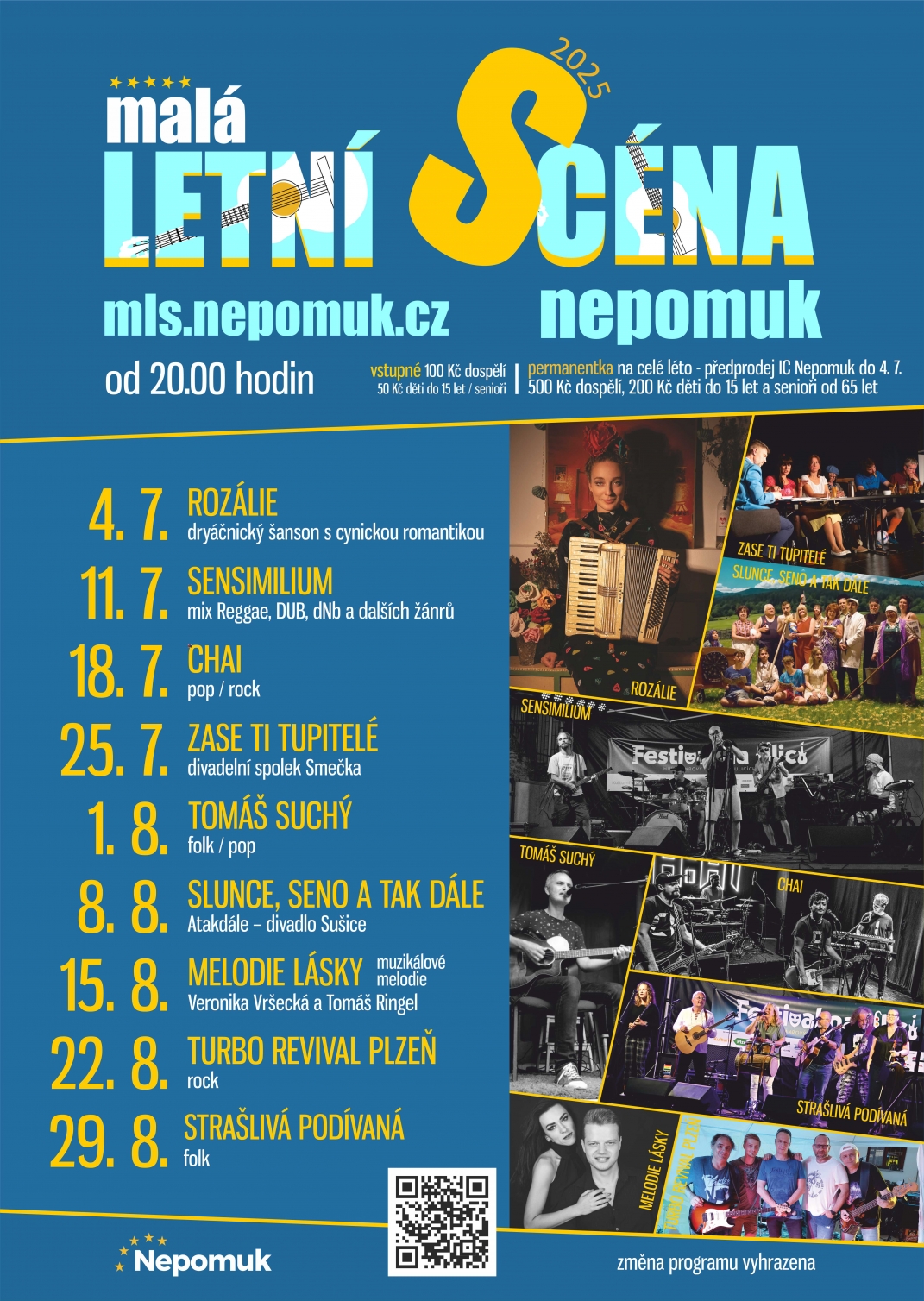 Malá letní scéna představila program na léto 2025