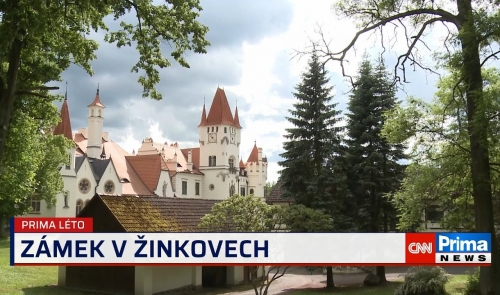 Reportáž o zámku v Žinkovech od CNN Prima NEWS