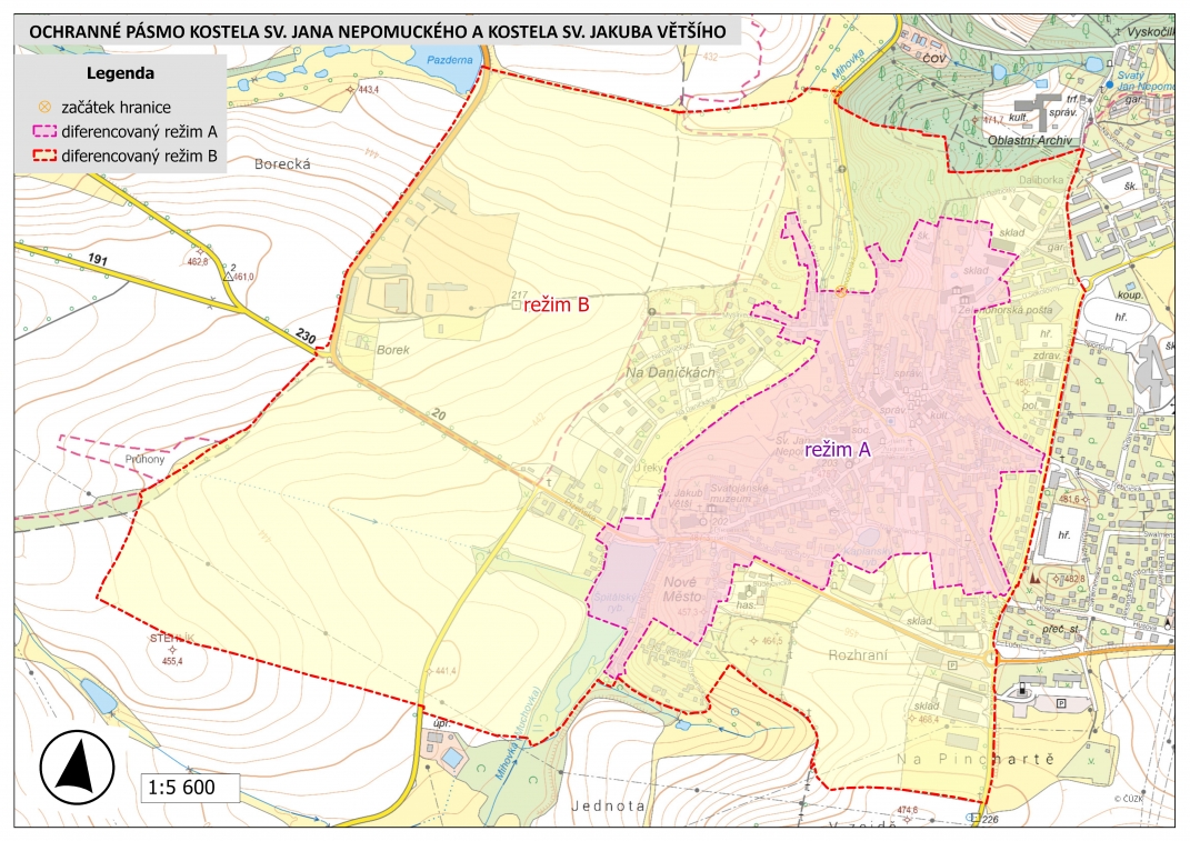 Mapa ochranného pásma