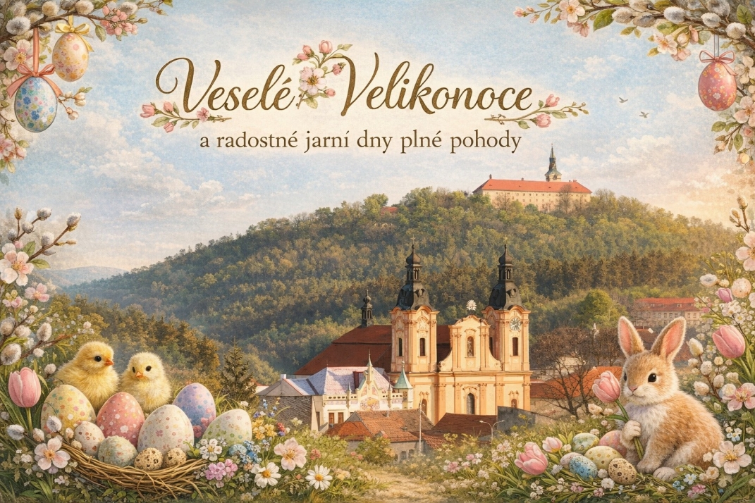 Veselé Velikonoce a radostné jarní dny plné pohody přeje město Nepomuk