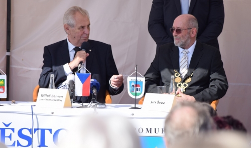 Návštěva prezidenta Miloše Zemana v Nepomuku