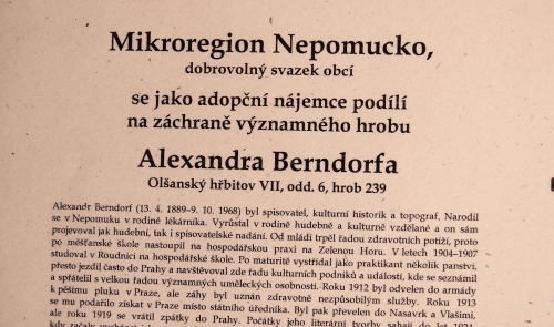 Berndorfův hrob adoptován