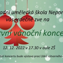 Plakát vánoční koncert 