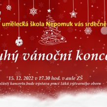 plakát na vánoční koncer