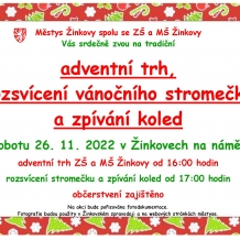 plakát na adventní trh
