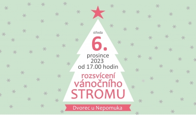 Rozsvícení vánočního stromu ve Dvorci
