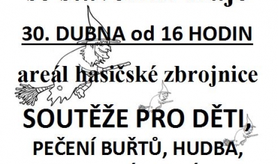 Pálení čarodejnic se stavěním máje