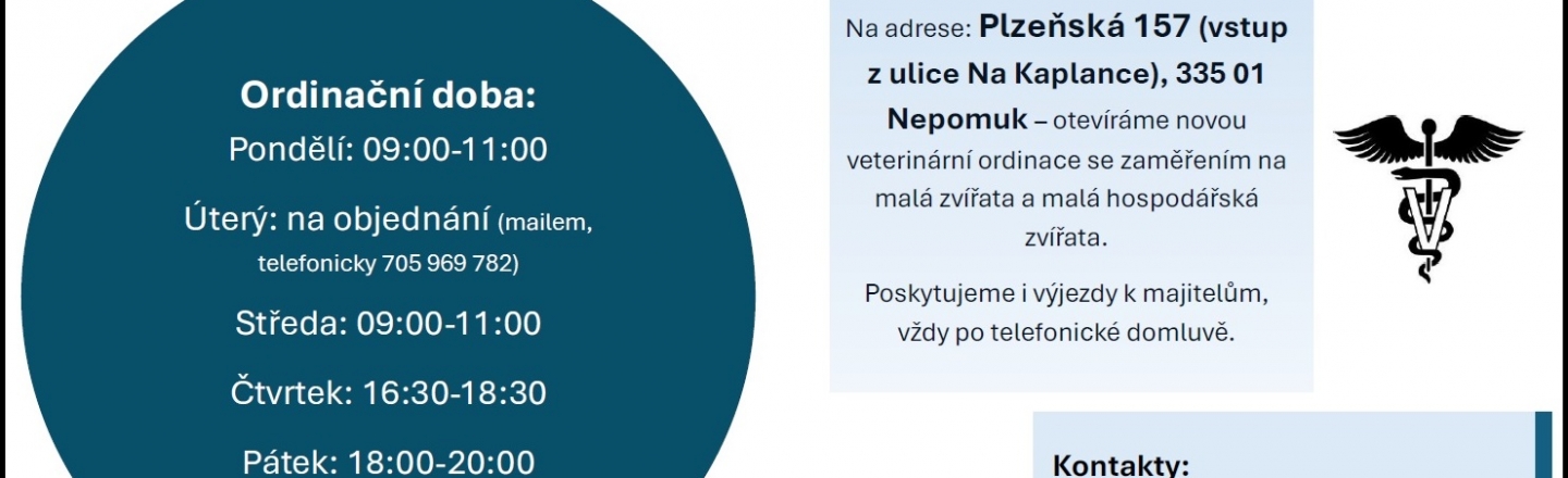 Veterinární ordinace Nepomuk