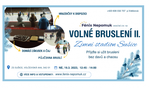Plakát k akci Volné bruslení v Sušici