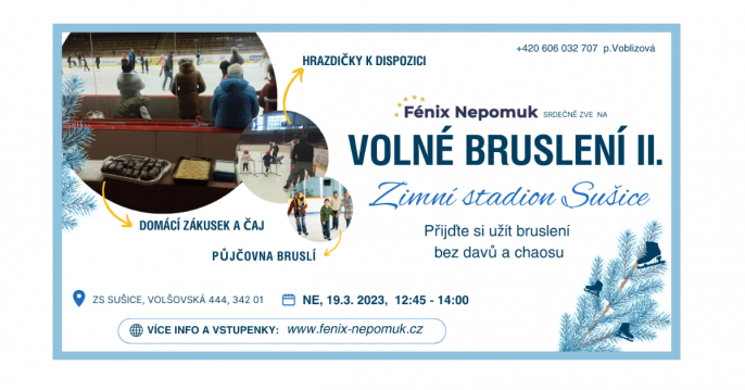 Plakát k akci Volné bruslení v Sušici