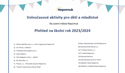 Ilustrativní obrázek - Přehled volnočasových aktiviti pro děti a mladistvé