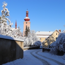 Zasněžený Nepomuk