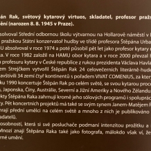 Koncert Štěpána Raka na Zelené hoře, kytarový virtuos zahájil vernisáž svých fotografií 18.5.2024