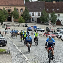 Cyklistický team z Kemnathu projel Nepomukem -  archiv města Nepomuk