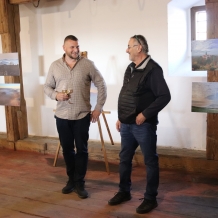 Martin Novák (majitel areálu Šternberk) a Pavel Jiran, předseda Fotoklubu Nepomuk - vernisáž Fotoklub Nepomuk