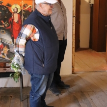 Martin Novák (majitel areálu Šternberk) a malíř Ladislav Čáslavský
