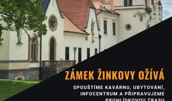 Zámek Žinkovy otevírá a hledá nové zaměstnance
