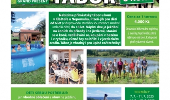 Letní příměstský tábor u koní v Klášteře 2025