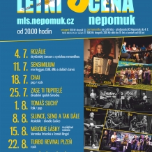 Za kulturou na nádvoří muzea - Malá letní scéna - plakát