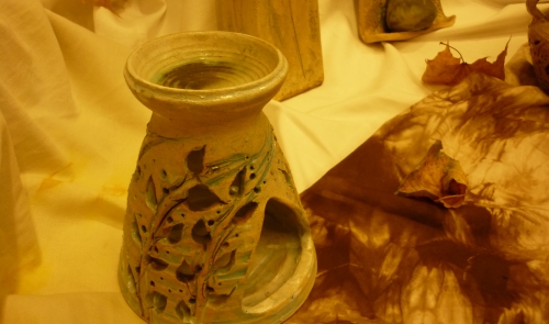 Z výstavy keramiky Jitky Kahounové na Arciděkanství