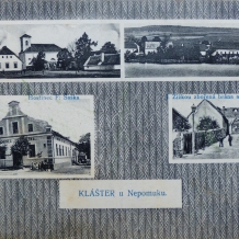 Pohlednice z poč. 20. stol. s výjevy z Káštera. Sbírka B. Šotoly.