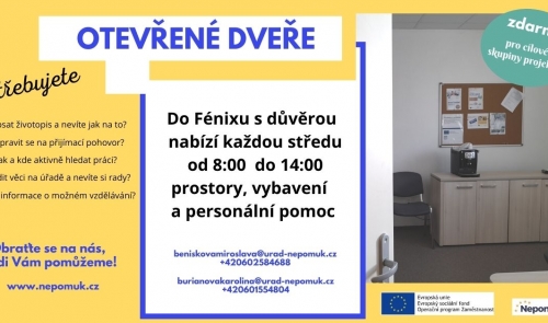 Otevřené dveře - různorodá administrativní pomoc