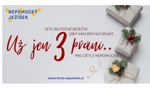 Poděkování za plnění přání v akci Nepomucký Ježíšek
