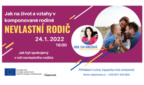 Plakát k semináři Nevlastní rodič